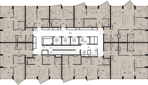 71,7 м², квартира-студия 36 950 000 ₽ - изображение 71