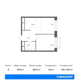 37,1 м², 1-комнатная квартира 7 063 726 ₽ - изображение 12