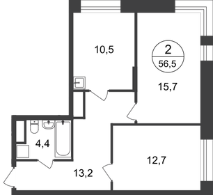 50,6 м², 2-комнатная квартира 15 290 000 ₽ - изображение 80