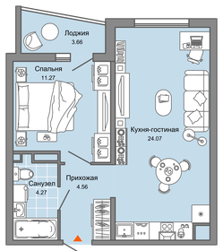 62,1 м², 2-комнатная квартира 4 100 000 ₽ - изображение 17