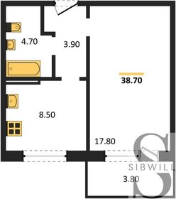 28,6 м², 1-комнатная квартира 3 950 000 ₽ - изображение 16