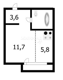 Квартира 25,5 м², 1-комнатная - изображение 1