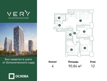 Квартира 90,8 м², 4-комнатная - изображение 1