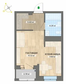 37,8 м², квартира-студия 5 254 890 ₽ - изображение 46