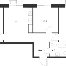 Квартира 67,2 м², 3-комнатная - изображение 2