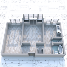 Квартира 43,6 м², 2-комнатная - изображение 1