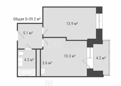 Квартира 41,1 м², 1-комнатная - изображение 1