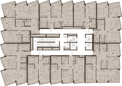 57,6 м², 2-комнатная квартира 61 508 448 ₽ - изображение 39