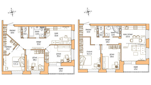 Квартира 72 м², 3-комнатная - изображение 2