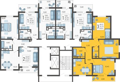 135 м², 4-комнатная квартира 21 000 000 ₽ - изображение 141