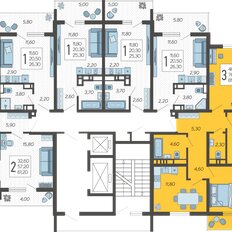 Квартира 81,6 м², 3-комнатная - изображение 2