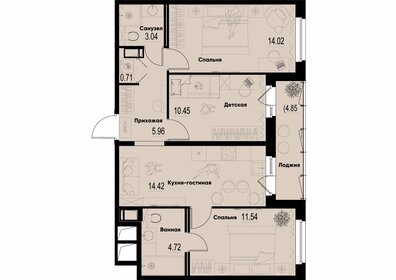 67,3 м², 3-комнатная квартира 10 966 640 ₽ - изображение 10