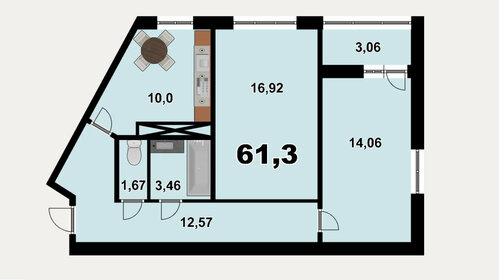 60 м², 2-комнатная квартира 8 000 000 ₽ - изображение 38