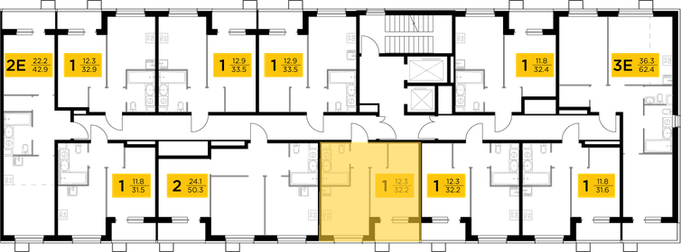 51 м², 1-комнатная квартира 8 600 000 ₽ - изображение 123