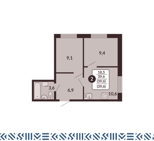 38 м², 1-комнатная квартира 4 358 000 ₽ - изображение 19
