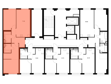 Квартира 71,9 м², 2-комнатная - изображение 2