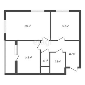 Квартира 75,2 м², 2-комнатная - изображение 1