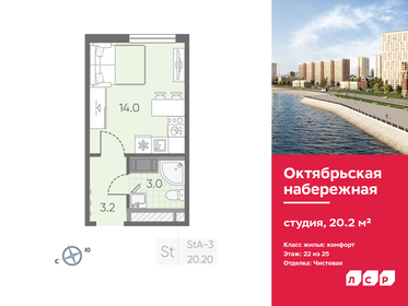 20,3 м², квартира-студия 5 300 000 ₽ - изображение 54