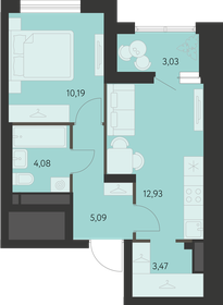 38,4 м², 1-комнатная квартира 5 145 000 ₽ - изображение 12