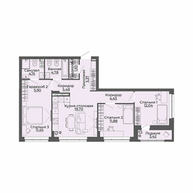 93,5 м², 3-комнатная квартира 15 708 000 ₽ - изображение 25