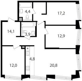 104 м², 4-комнатная квартира 35 100 000 ₽ - изображение 95