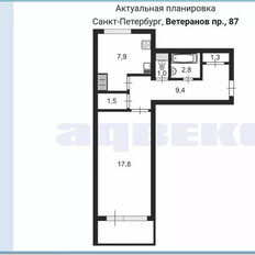 Квартира 41,7 м², 1-комнатная - изображение 3