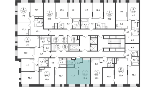 32,9 м², 1-комнатная квартира 10 049 018 ₽ - изображение 17