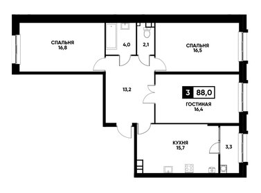 86 м², 3-комнатная квартира 8 190 000 ₽ - изображение 69