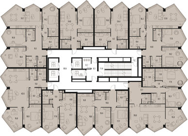 57,6 м², 2-комнатная квартира 61 508 448 ₽ - изображение 41