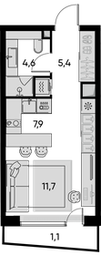 32 м², квартира-студия 14 500 000 ₽ - изображение 86