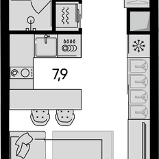 Квартира 30,7 м², 1-комнатная - изображение 2