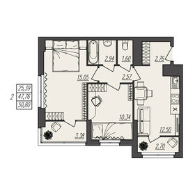 51 м², 3-комнатная квартира 5 300 000 ₽ - изображение 69