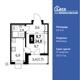 Квартира 24,9 м², студия - изображение 1