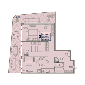 120 м², 3-комнатные апартаменты 17 994 000 ₽ - изображение 22