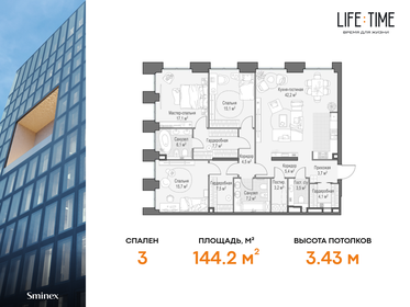 139 м², 4-комнатная квартира 251 000 000 ₽ - изображение 110