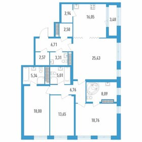 Квартира 136,9 м², 4-комнатная - изображение 1