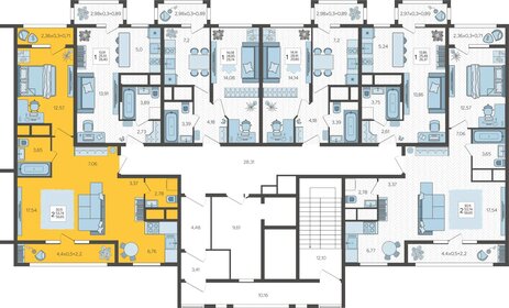 52 м², 2-комнатная квартира 5 746 000 ₽ - изображение 22