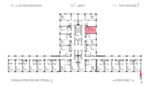 21,5 м², квартира-студия 9 870 112 ₽ - изображение 38