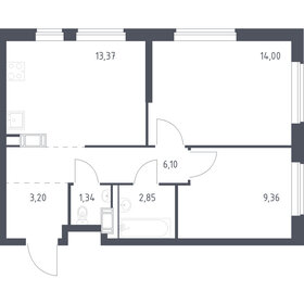 Квартира 50,2 м², 2-комнатная - изображение 1