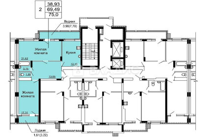 Квартира 75 м², 2-комнатная - изображение 2