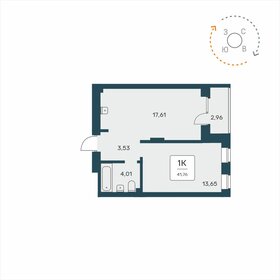 41,8 м², 1-комнатная квартира 6 100 000 ₽ - изображение 23