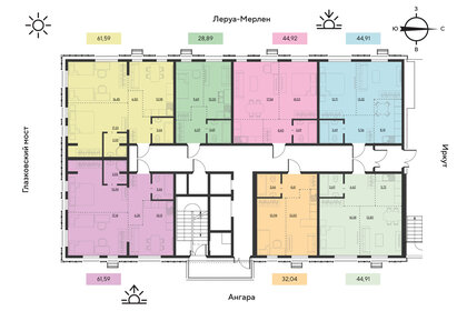 Квартира 61,6 м², 1-комнатная - изображение 2