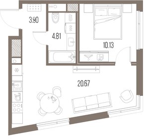 40,8 м², 2-комнатная квартира 11 450 000 ₽ - изображение 72