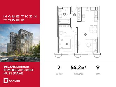 54,2 м², 2-комнатные апартаменты 18 764 040 ₽ - изображение 34