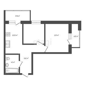 Квартира 54,5 м², 2-комнатная - изображение 1