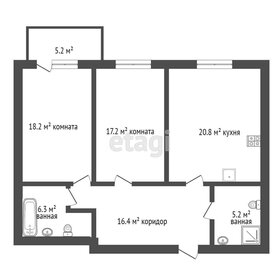 Квартира 85,7 м², 2-комнатная - изображение 1