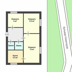 Квартира 42 м², 3-комнатная - изображение 4