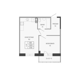 55,8 м², 3-комнатная квартира 6 390 000 ₽ - изображение 132