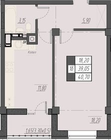 42,1 м², 1-комнатная квартира 7 578 000 ₽ - изображение 60