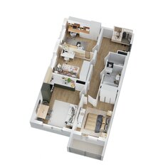 Квартира 65,4 м², 4-комнатная - изображение 4